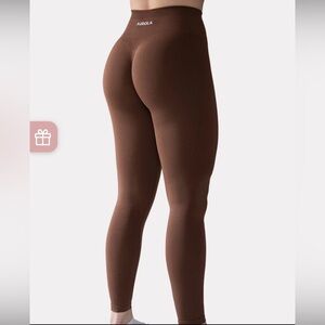 AUROLA Intensify 25'' Leggings Brown Size Small